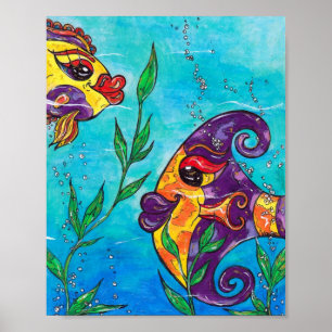 Affiche Copie de fantaisie de poissons