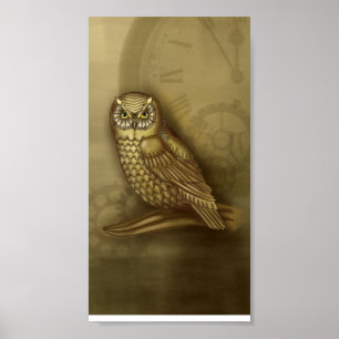 Affiche Copie de hibou de rouages