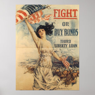 Affiche Copie de prêt de liberté de WWI