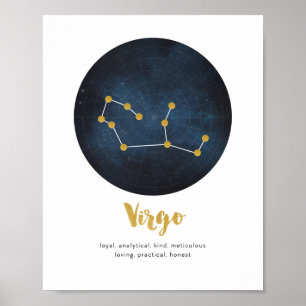 Affiche Copie de signe d'étoile de Vierge