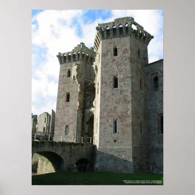 Affiche Copie du château de Gatehouse Raglan 20263 (Devant)