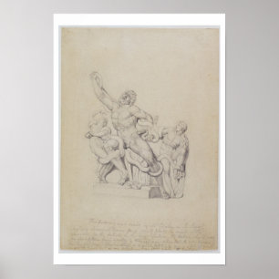 Affiche Copie du Laocoon, pour Rees's Cyclopedia, 1815 (