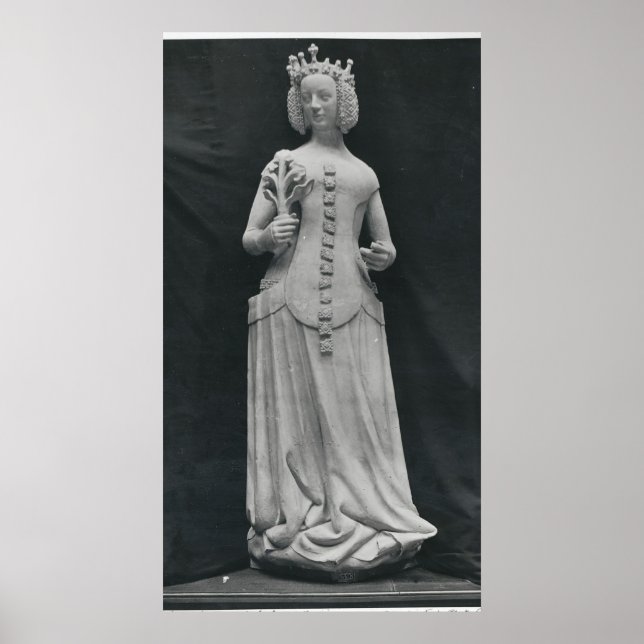 Affiche Copie d'une statue d'Isabelle de Bavière (Devant)