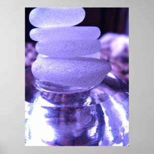 Affiche Copie en verre de mer d'améthyste