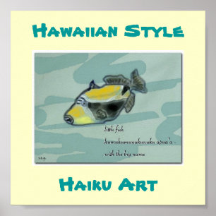 Affiche Copie hawaïenne d'art de "apua'a de