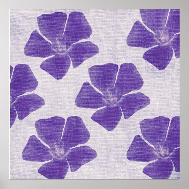 Affiche Copie pourpre de fleur (Devant)