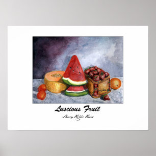 Affiche Copie succulente de fruit - customisée