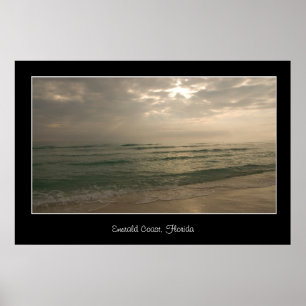 Affiche Copie verte d'affiche de la Floride de côte