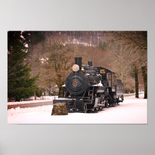 Affiche Copie vintage d'affiche de train
