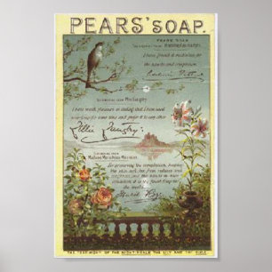 Affiche Copie vintage d'annonce de savon