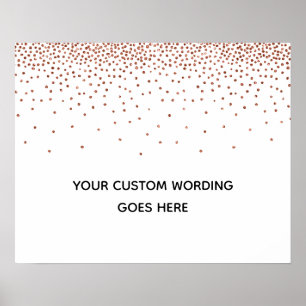 Affiche Copper Confetti Faites-Le Vous-Même Symbole De Mar