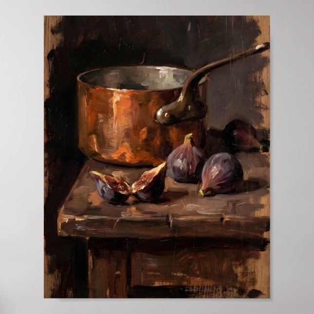 Affiche Copper Pot II Peinture Vintage (Devant)