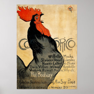 Affiche Coq de Cocorico périodique