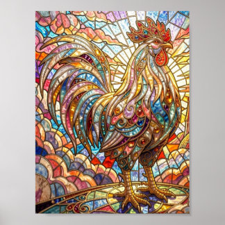 Affiche Coq d'or de la mosaïque du chant de lumière 