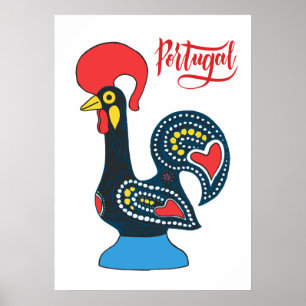 Affiche Coq Portugais
