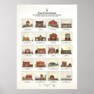 Affiche Coque Cantoniere delle Regioni d'Italia