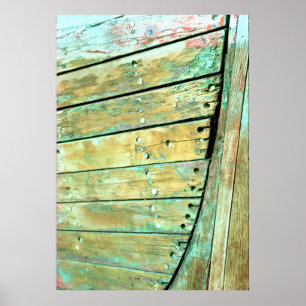 Affiche coque en bois