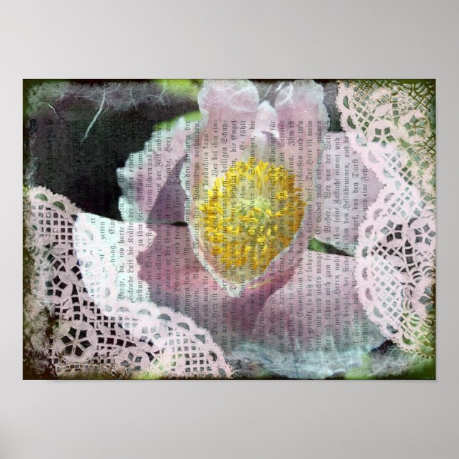 Affiche Coquelicot et Dentelle (Devant)