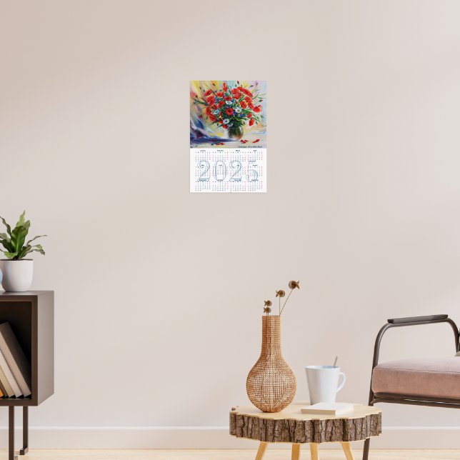 Affiche Coquelicots d'été. Calendrier d'Art 2025 (Salon 3)