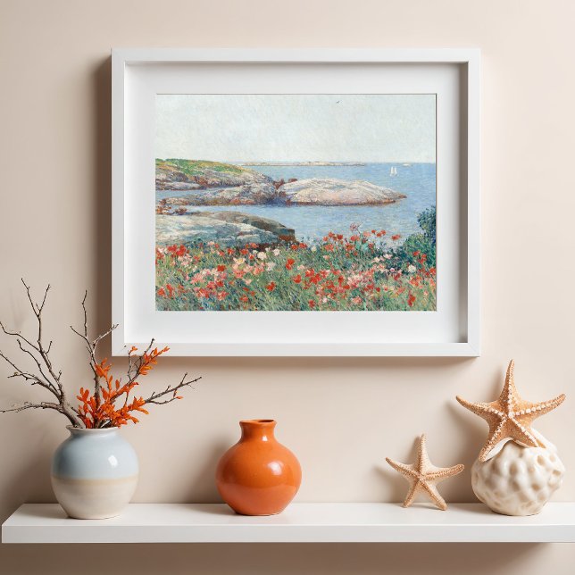 Affiche Coquelicots, îles de Shoals, Childe Hassam Fine Ar (Créateur téléchargé)