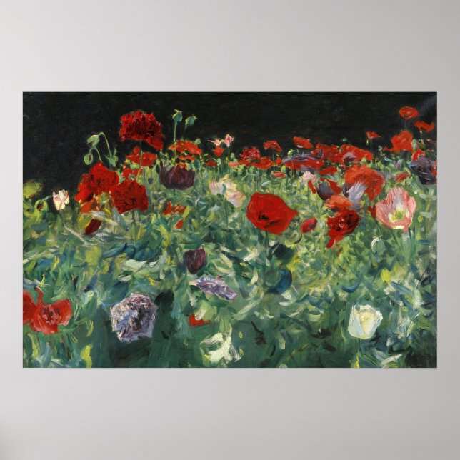 Affiche Coquelicots | John Singer Sargent (Devant)
