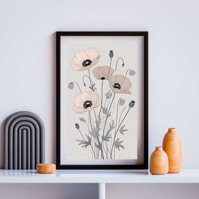 Affiche Coquelicots Murmurants IV – Botanique Élégante de  (Créateur téléchargé)