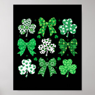 Affiche Coquette Arc Shamrocks St Patricks Day Femmes Fill