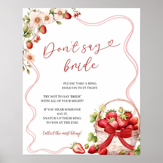 Affiche Coquette Berry Amoureux Ne dites pas la mariée pan (Devant)