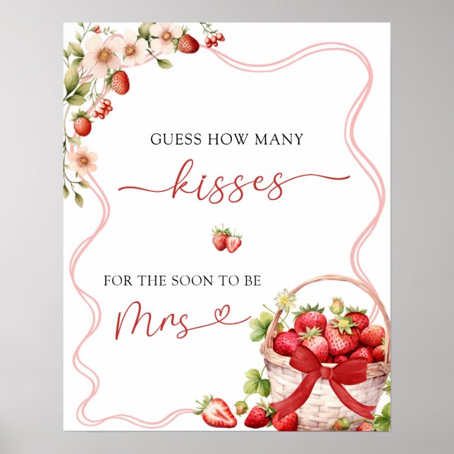 Affiche Coquette Berry In Love Devine Combien De Baisers (Devant)