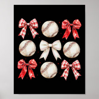 Affiche Coquette Bow Game Day Sell Softll Cheer Mama Mom L