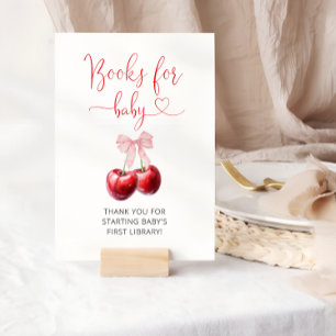 Affiche Coquette Cherry On Top Livres pour bébé