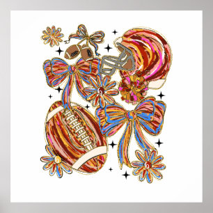 Affiche Coquette de football de Bruxelles