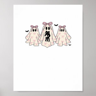 Affiche Coquette fantômes avec un chat noir T-shirt classi