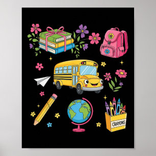 Affiche Coquette Florale Premier Jour De Maternelle Jardin