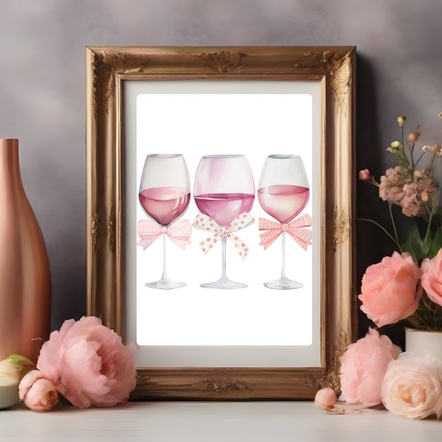 Affiche Coquette Mur Art clair Verre rose (Créateur téléchargé)