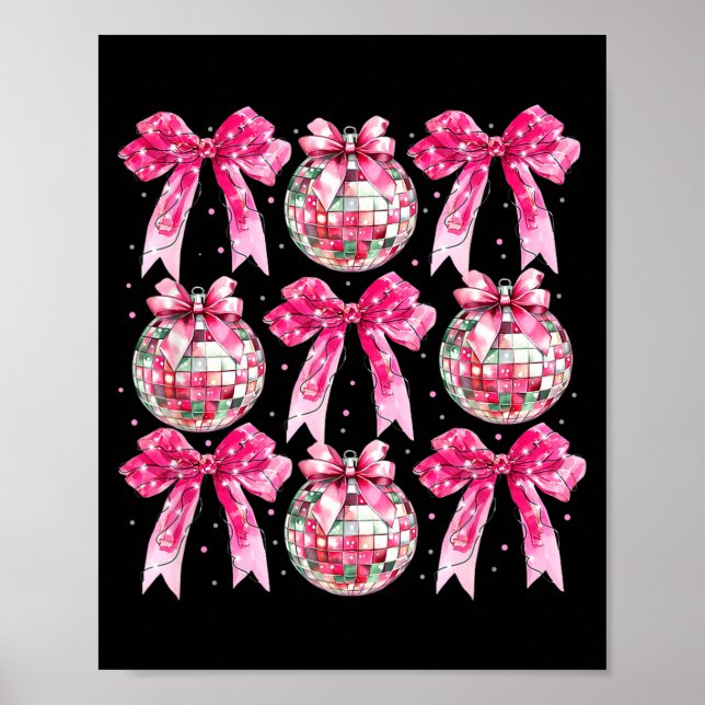 Affiche Coquette New Year 2026, Retro New Years, Disco Bal (Devant)