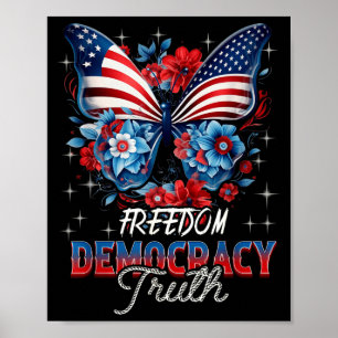 Affiche Coquette patriotique subtile anti-Trump patriotiqu