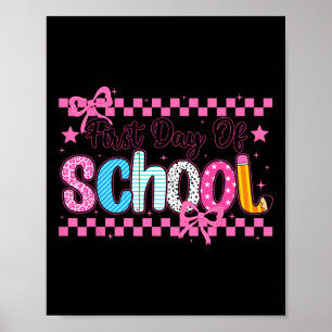 Affiche Coquette Premier Jour D'école Préparatoire De Rent