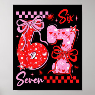 Affiche Coquette Préparatoire Rétro Arc 6 7 Six Sept Amour