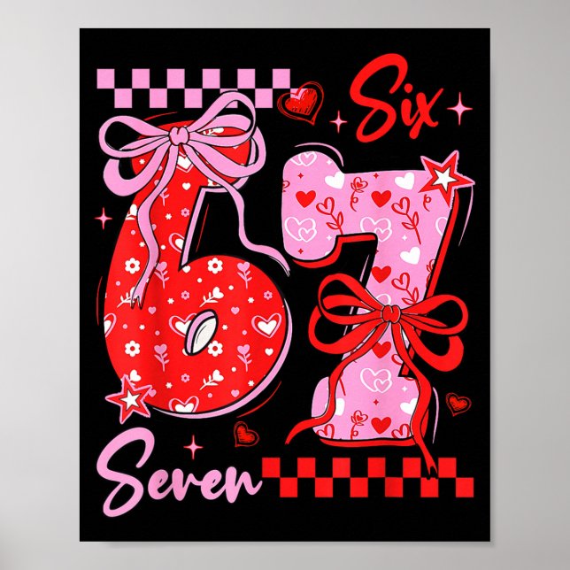Affiche Coquette Préparatoire Rétro Arc 6 7 Six Sept Amour (Devant)