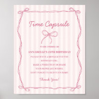 Coquette rose Bow Temps Capsule Anniversaire Jeu