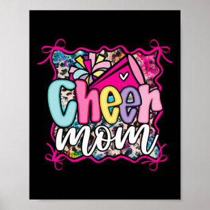 Affiche Coquette Rose Maman de Cheerleader Pom Mega