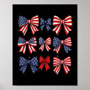 Affiche Coquette Rouge Blanc Et Bleu Patriotique Vaches Re