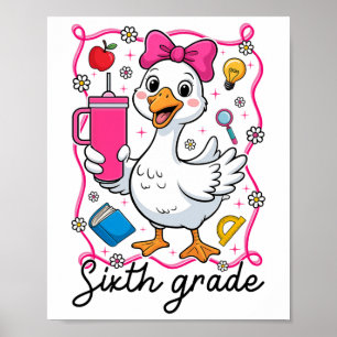Affiche Coquette Silly Goose 6e année fille enfant 1er jou