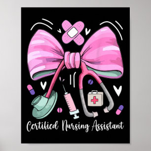 Affiche Coquette stéthoscope Cna Stant Certifié