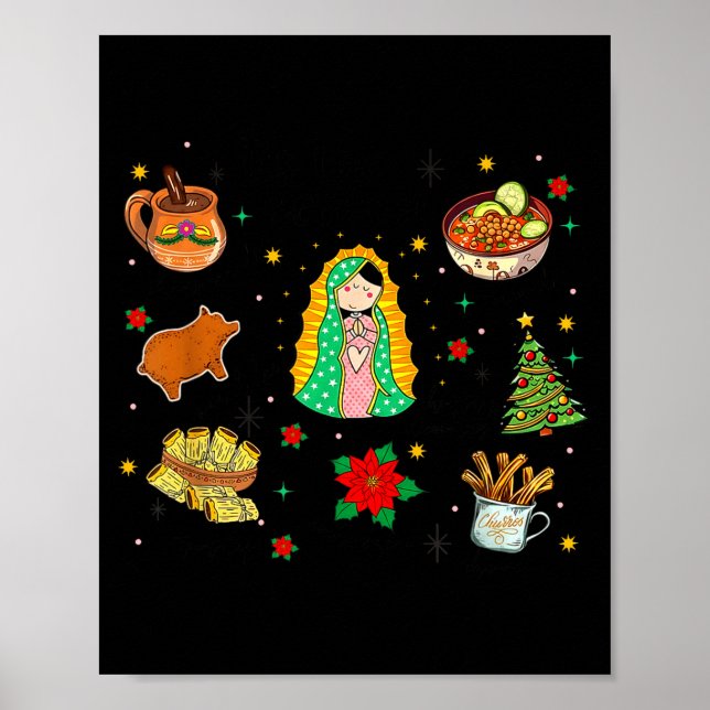 Affiche Coquette Tis The Season Mexican Christmas Spanish  (Devant)