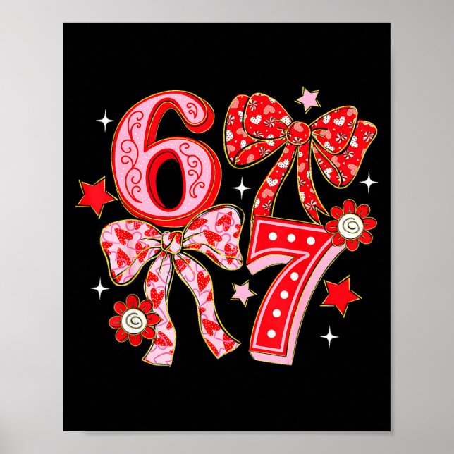 Affiche Coquette Valentine 67 Six Seven Arc Valentine 6 7 (Devant)