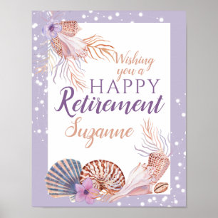 Affiche Coquillage de retraite Corail pourpre