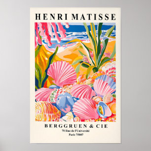Affiche Coquillages, Décoration de plage, Impressi