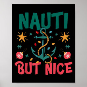Affiche Coquin Mais Gentil Blague de Noël Navale Drôle